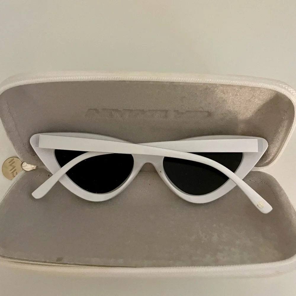 Amazon white retro sunglasses